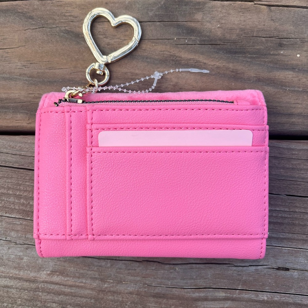 Juicy Couture Y2K Barbie Pink Embellished Tri-Fold Wallet & Gold Hardware - Picture 11 of 12